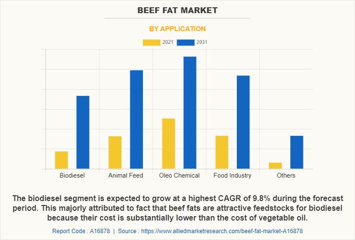 Beef fat Market by Application