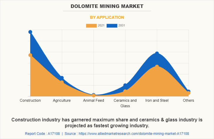 Dolomite Mining Market by Application