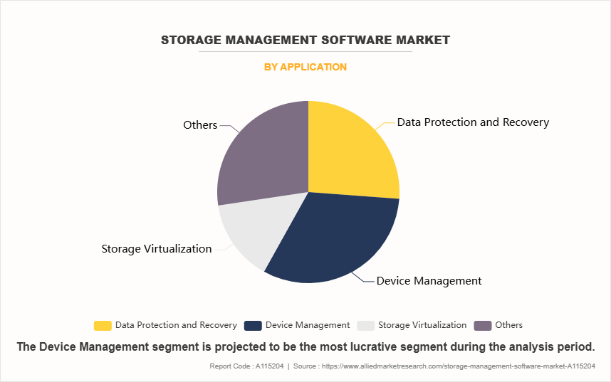 Storage Management Software Market by Application