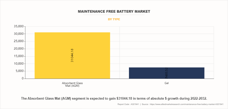 Maintenance Free Battery Market by Type