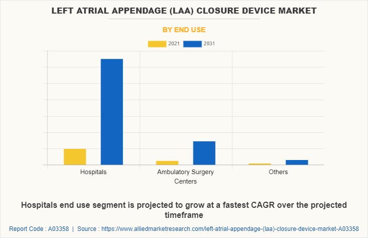 Left Atrial Appendage (LAA) Closure Device Market by End Use