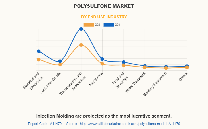 Polysulfone Market by End use industry