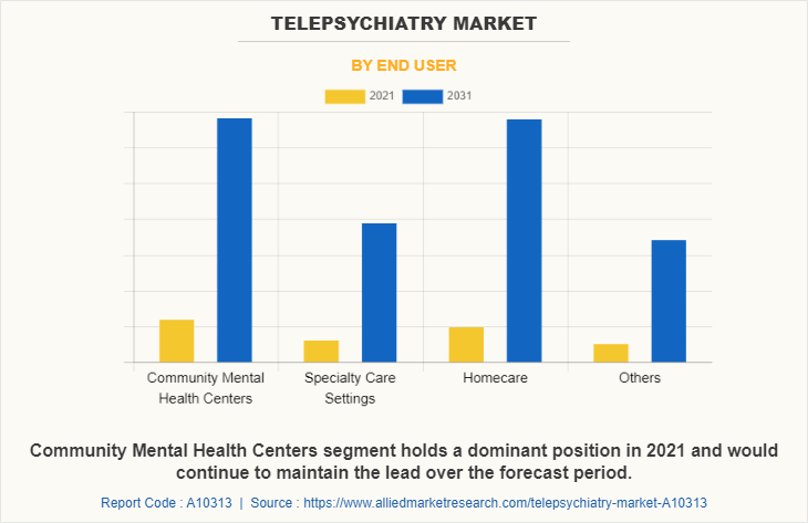 Telepsychiatry Market by End User