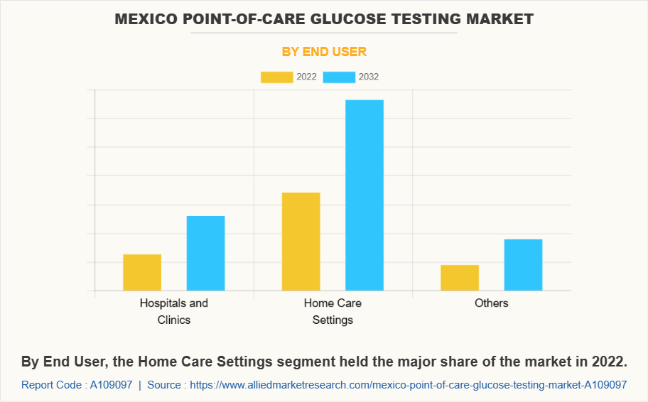 Mexico Point-of-Care Glucose Testing Market by End User