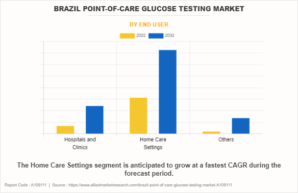 Brazil Point-of-Care Glucose Testing Market by End User