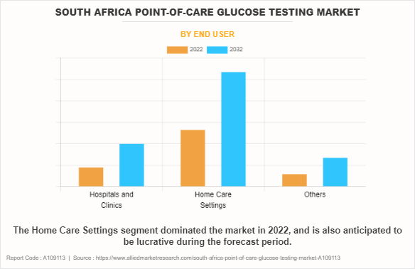 South Africa Point-of-Care Glucose Testing Market by End User