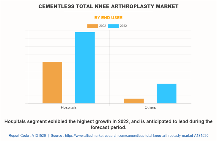 Cementless total knee arthroplasty Market by End User