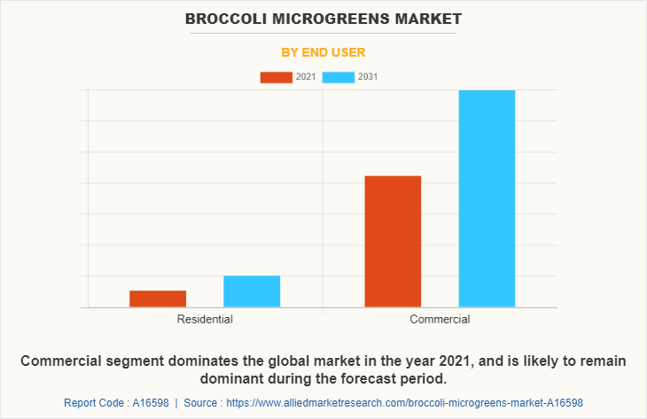 Broccoli Microgreens Market by End User