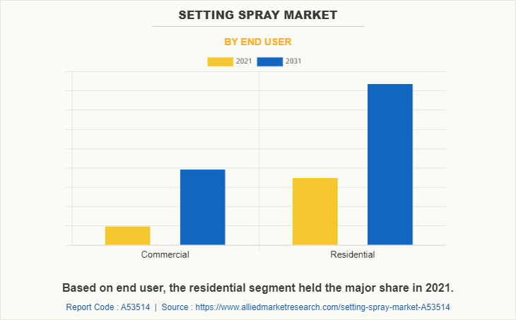 Setting Spray Market by End User