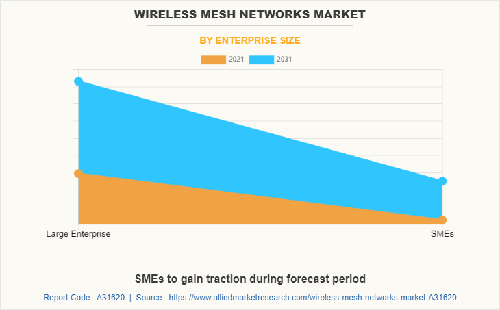 Wireless Mesh Networks Market by Enterprise Size