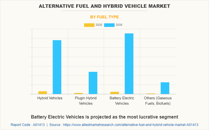 Alternative Fuel and Hybrid Vehicle Market by Fuel Type