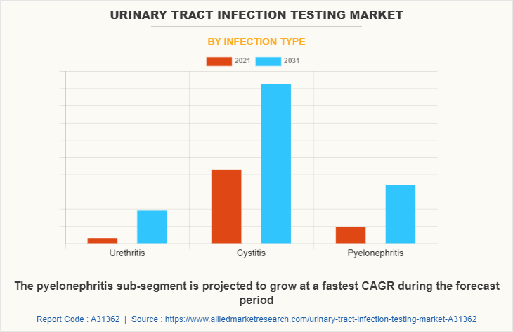 Urinary Tract Infection Testing Market by Infection Type