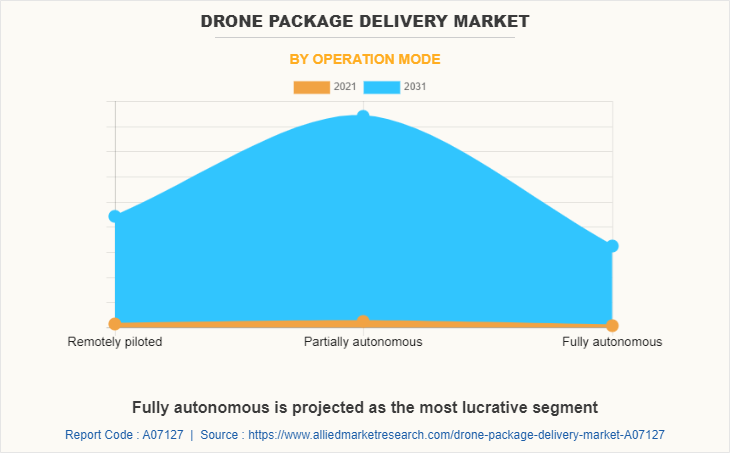 Drone Package Delivery Market by Operation Mode