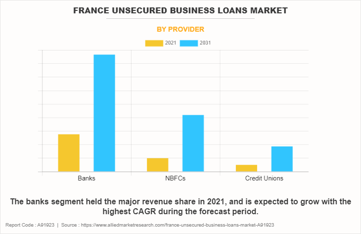 France Unsecured Business Loans Market by Provider