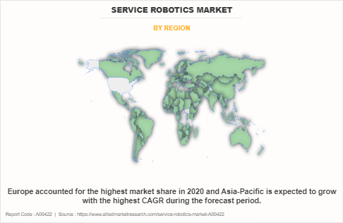 Service Robotics Market by Region