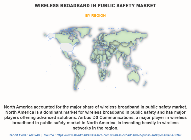 Wireless Broadband in Public Safety Market by Region