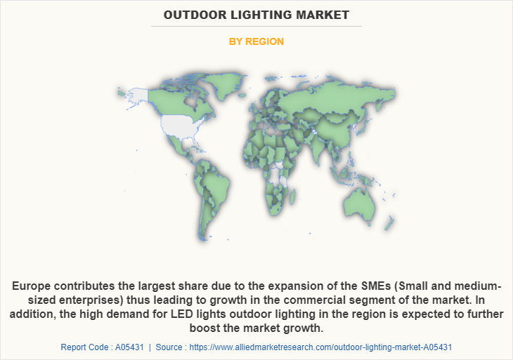 Outdoor Lighting Market by Region