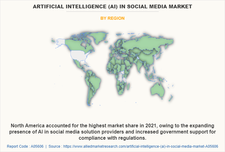Artificial Intelligence (AI) in Social Media Market by Region