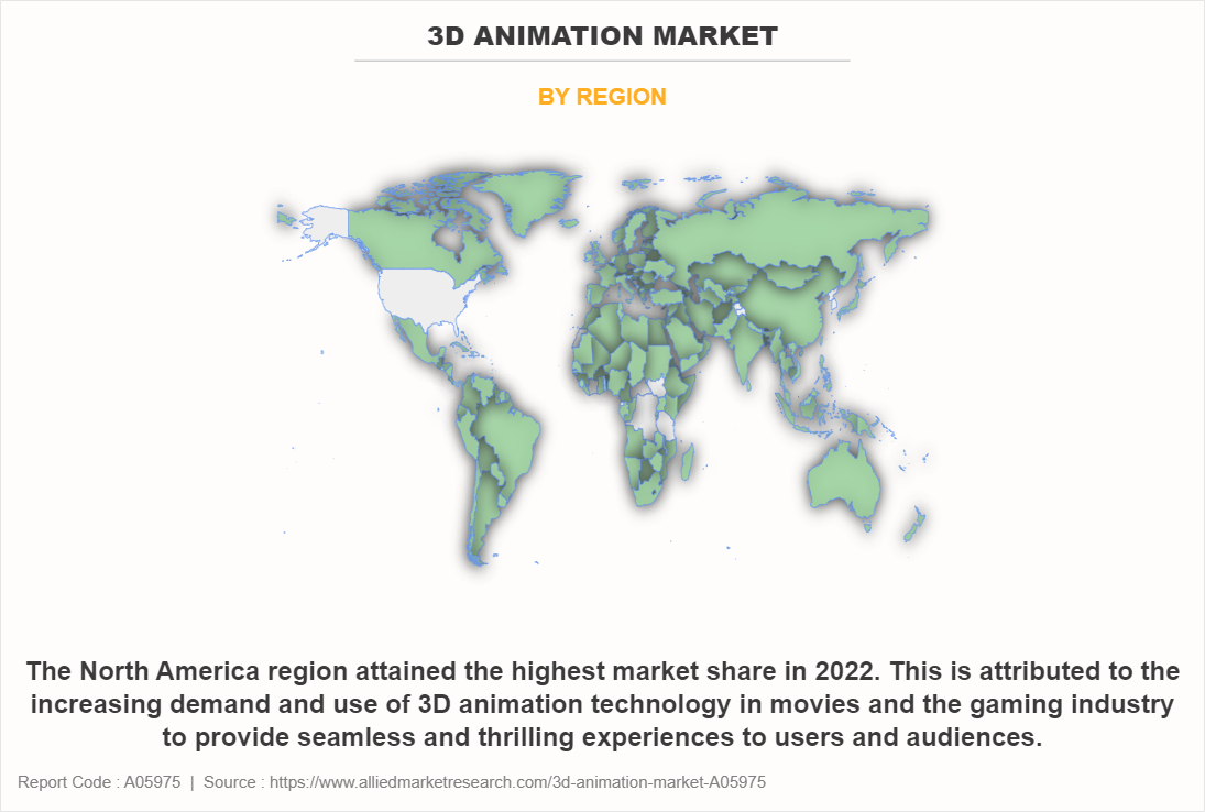 3D Animation Market by Region