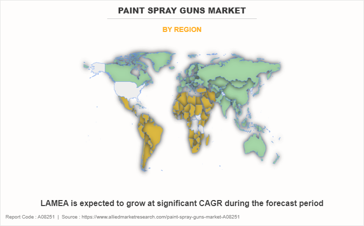 Paint Spray Guns Market by Region