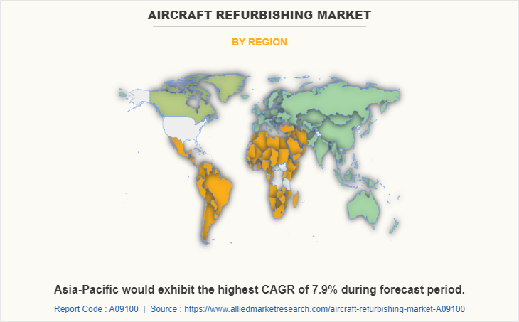Aircraft Refurbishing Market by Region