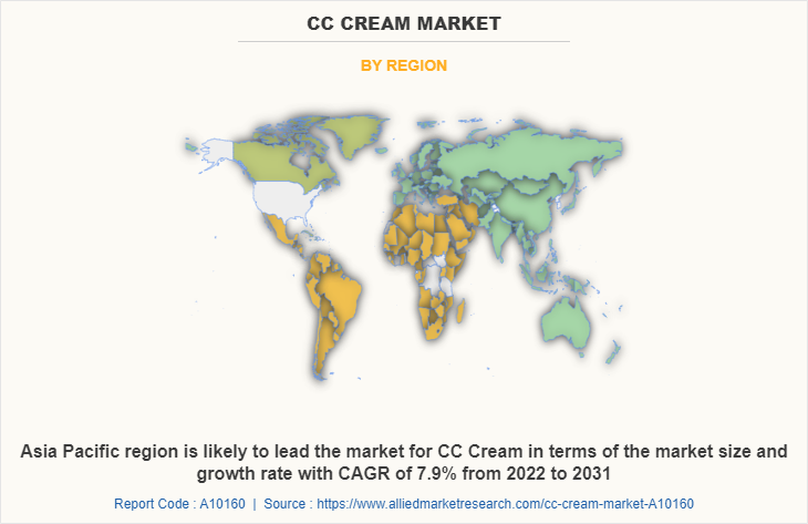 CC Cream Market by Region