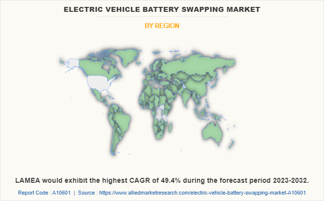 Electric Vehicle Battery Swapping Market by Region