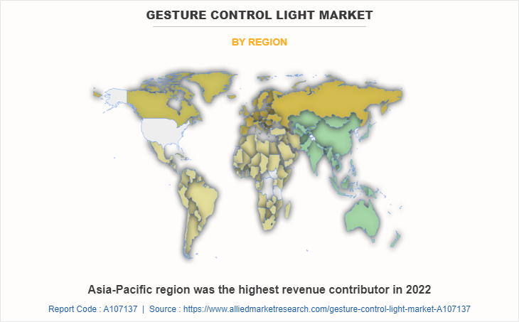 Gesture Control Light Market by Region