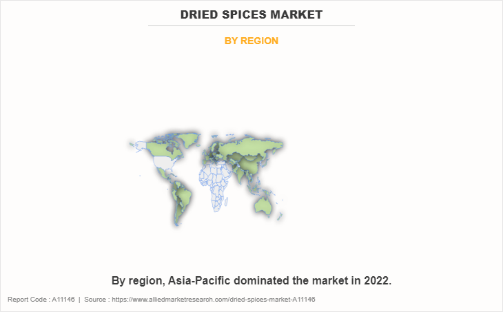 Dried Spices Market by Region
