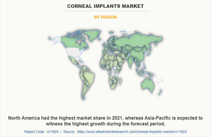 Corneal implants Market by Region