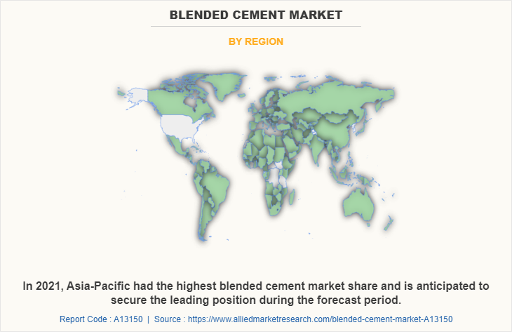 Blended Cement Market by Region