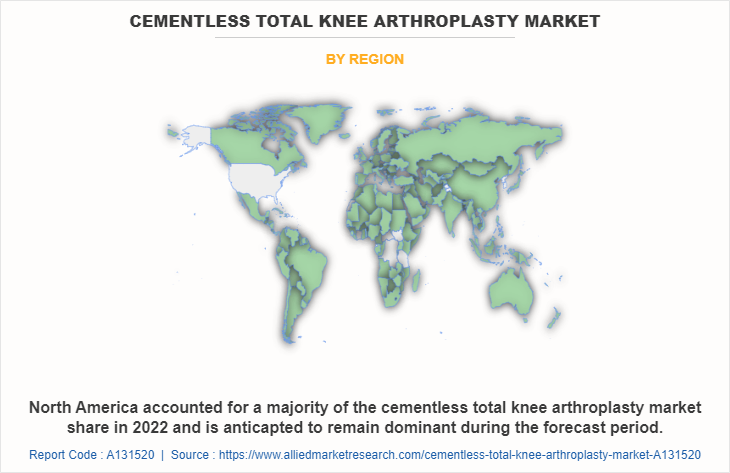 Cementless total knee arthroplasty Market by Region
