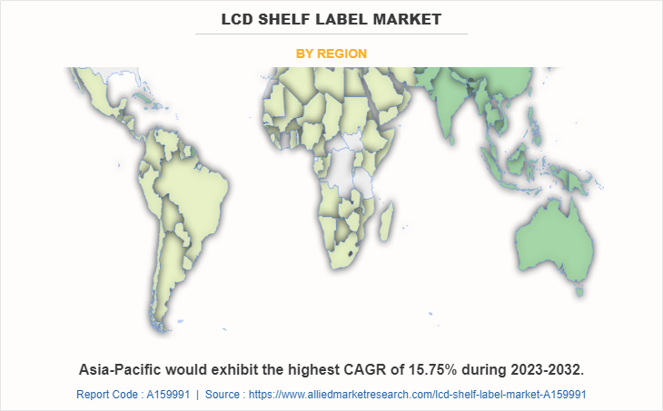 LCD shelf label Market by Region
