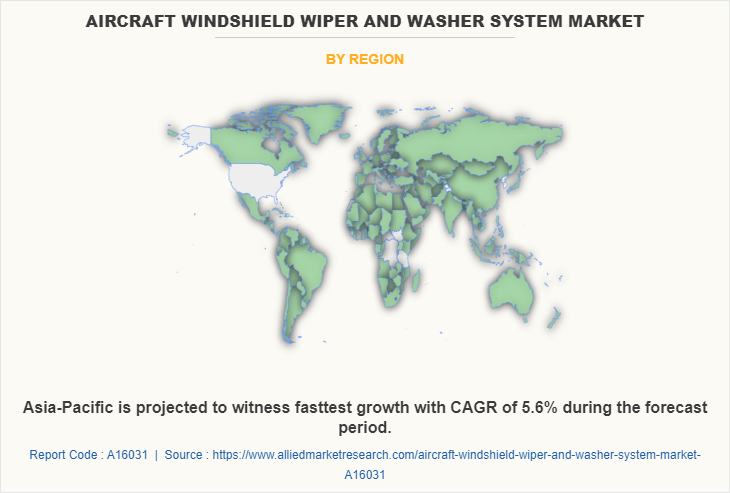 Aircraft Windshield Wiper and Washer System Market by Region