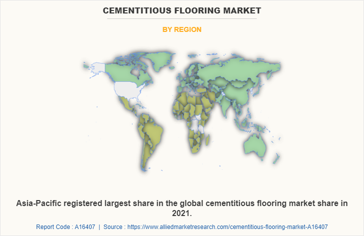 Cementitious Flooring Market by Region