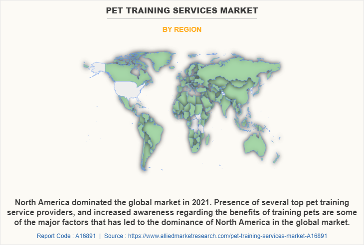 Pet Training Services Market by Region