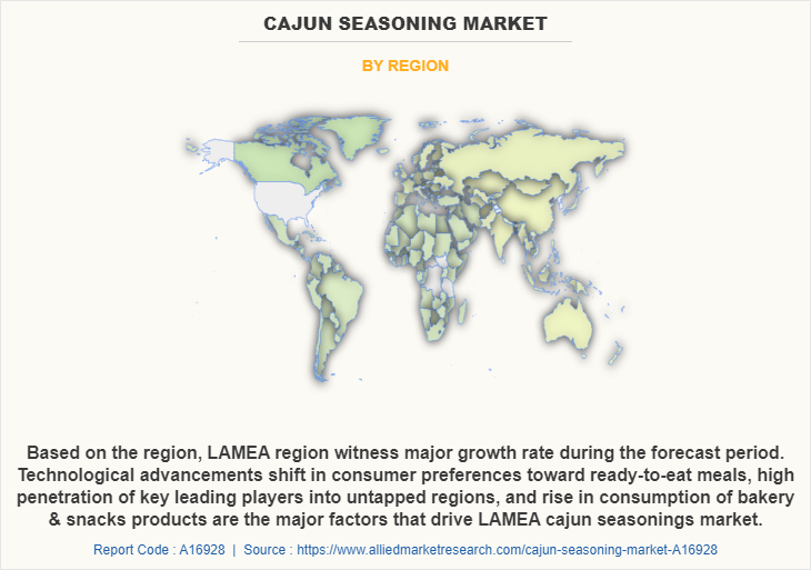 Cajun Seasoning Market by Region