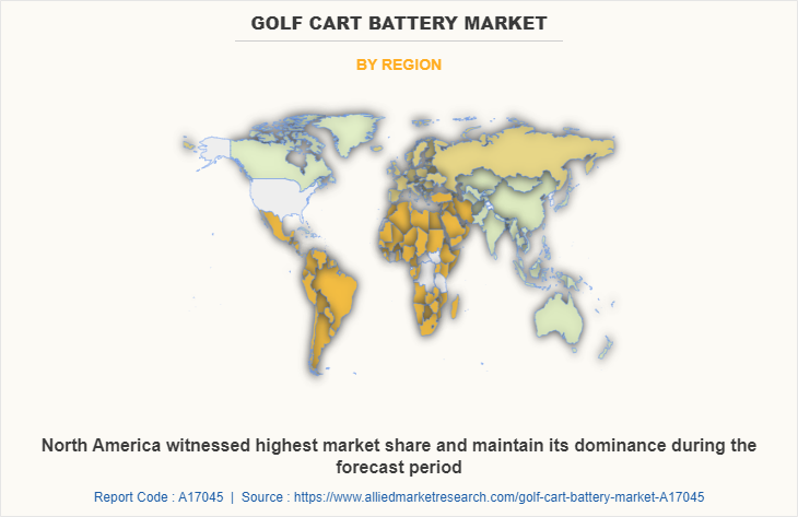 Golf Cart Battery Market by Region