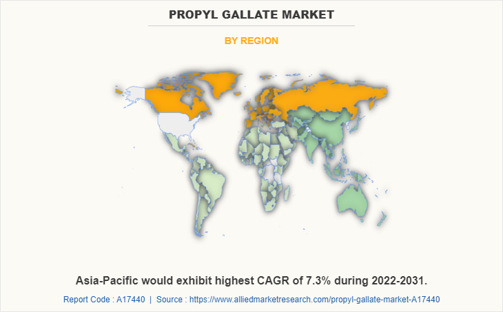 Propyl Gallate Market by Region