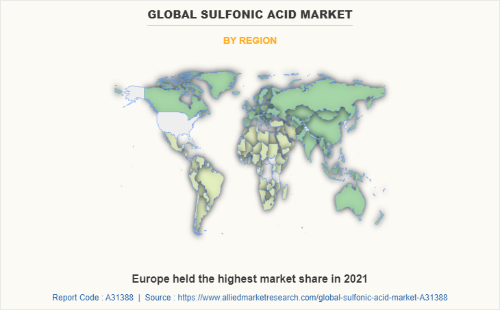 Global Sulfonic Acid Market by Region