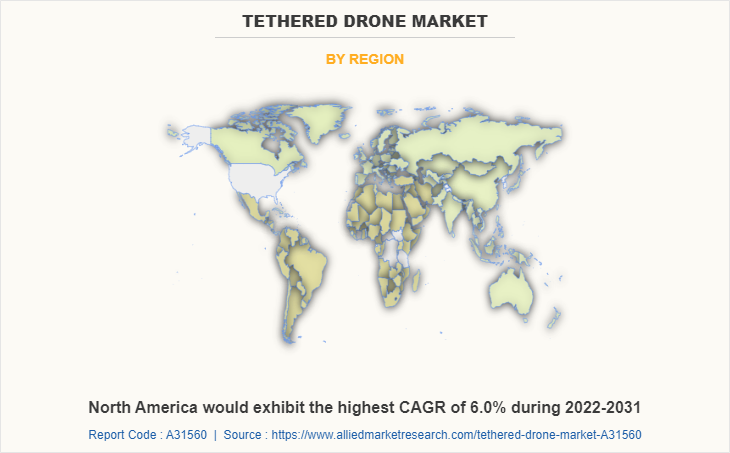 Tethered Drone Market by Region