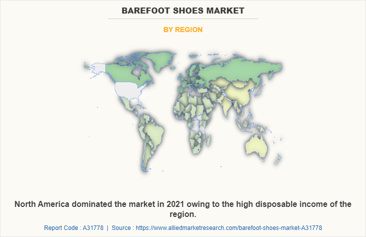 Barefoot shoes Market by Region