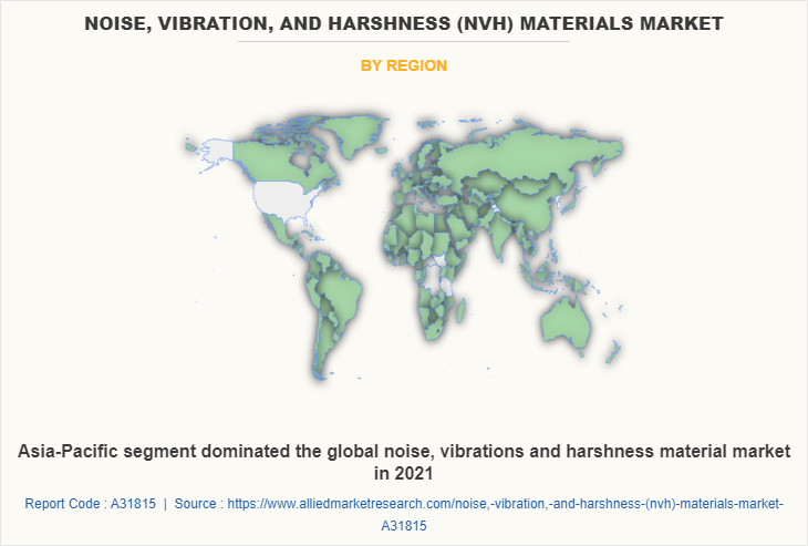 Noise, Vibration, and Harshness (NVH) Materials Market by Region