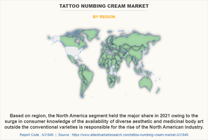 Tattoo Numbing Cream Market by Region