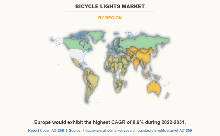 Bicycle Lights Market by Region