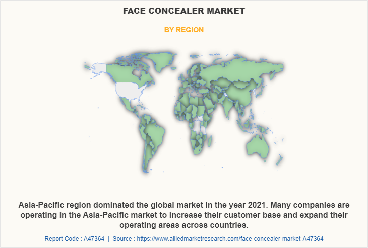 Face Concealer Market by Region