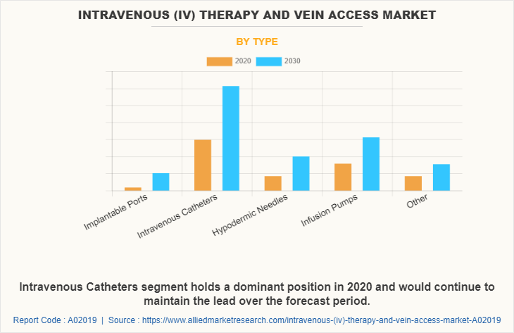 Intravenous (IV) Therapy and Vein Access Market by Type