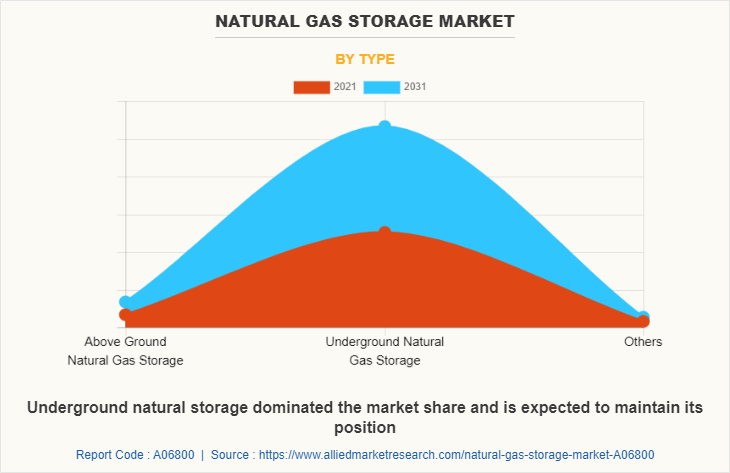 Natural Gas Storage Market by Type