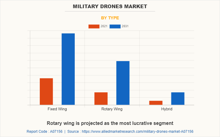 Military Drones Market by Type
