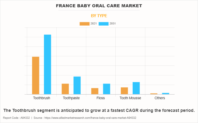 France Baby Oral Care Market by Type